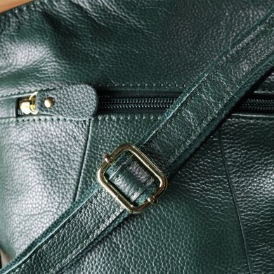 Компактна жіноча сумка з натуральної шкіри sale_15120 Vintage Зелений