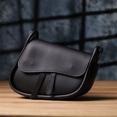 Женская сумка седло из качественной экокожи Vintage sale_15128 Черный