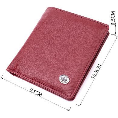 Женский небольшой кошелек из натуральной кожи ST Leather 19476 Бордовый