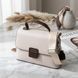 Элегантная сумка сэтчел для женщин из натуральной кожи Vintage 22290 Белая