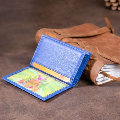 Визитница-книжка ST Leather 19219 Синяя