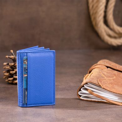 Визитница-книжка ST Leather 19219 Синяя