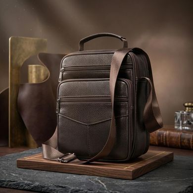 Мессенджер кожаный 14991 Vintage Коричневый