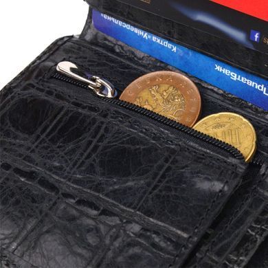 Оригинальное мужское портмоне из натуральной фактурной кожи CANPELLINI 21502 Черное