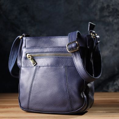 Вертикальна сумка жіноча з натуральної шкіри sale_15121 Vintage Синій
