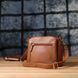Женская сумка на три отделения из натуральной кожи Vintage 22975 Рыжий