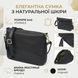 Невелика жіноча шкіряна сумка Vintage 20685 Чорний