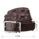 Ремень мужской CROCODILE LEATHER 18178 из натуральной кожи крокодила Коричневый