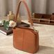 Женская сумка на три отделения из натуральной кожи Vintage 22975 Рыжий