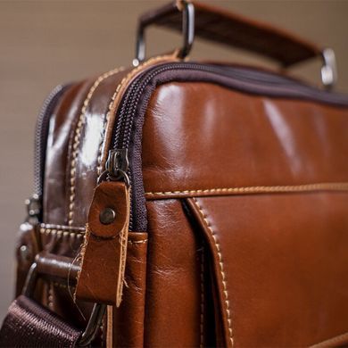 Сумка мужская кожаная Vintage 14835 Коричневая