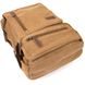 Рюкзак текстильний дорожній унісекс на два відділення Vintage 20614 Пісочний