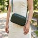 Шкіряна сумка на три відділення для жінок Vintage 22893 Зелений