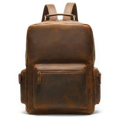 Рюкзак вінтажний для ноутбука Vintage 14712 шкіряний Коричневий