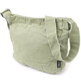 Сумка на плече з якісного текстилю Vintage sale_15131 Оливковий