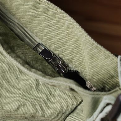 Сумка на плече из качественного текстиля Vintage sale_15131 Оливковый