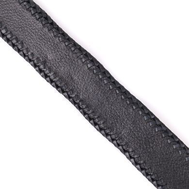 Ремінь-автомат CROCODILE LEATHER 18010 з натуральної шкіри крокодила Чорний