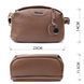 Модная сумка на каждый день с двумя отделениями из натуральной кожи Vintage 22596 Коричневый