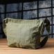 Сумка на плече из качественного текстиля Vintage sale_15131 Оливковый