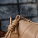 Женская полукруглая сумка из натуральной кожи Vintage 22933 Бежевый