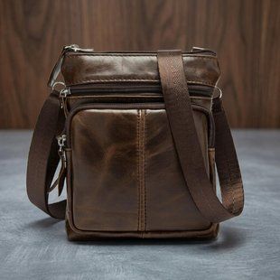 Сумка мужская Vintage кожаная 14608 Коричневый