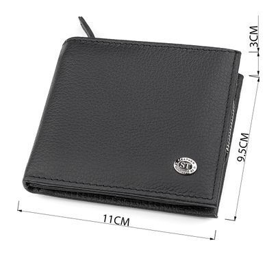Мужской кошелек ST Leather 18343 (ST154) натуральная кожа Черный