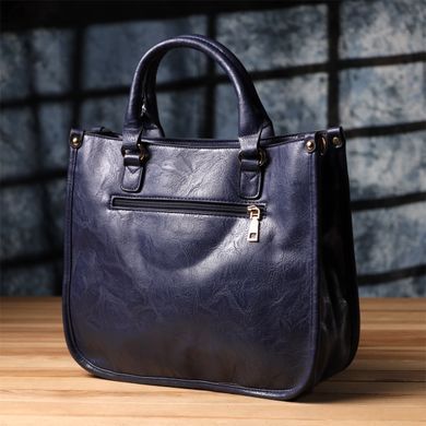 Ділова жіноча сумка з екошкіри Vintage sale_15132 Синій