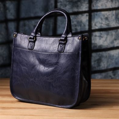 Ділова жіноча сумка з екошкіри Vintage sale_15132 Синій