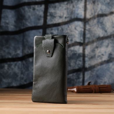 Стильний гаманець для жінок з відділенням під телефон ST Leather 23103 Зелений