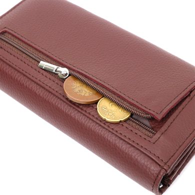 Практичний та жіночний гаманець із натуральної шкіри ST Leather 19428 Бежевий