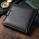 Бумажник для мужчин удобного размера из натуральной кожи ST Leather 22463 Черный