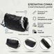 Шкіряна сумка напівкруглого формату на плече Vintage 22394 Чорна