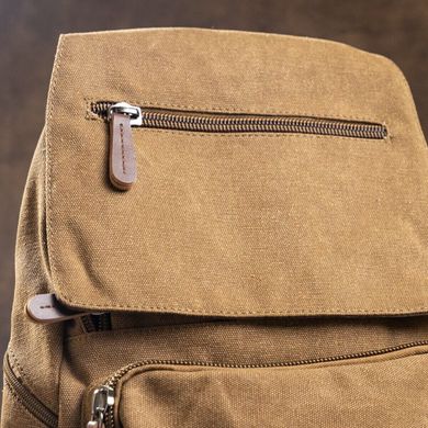 Компактний жіночий текстильний рюкзак Vintage 20196 Коричневий