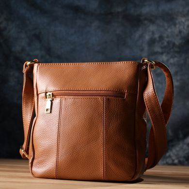 Зручна вертикальна сумка жіноча з натуральної шкіри sale_15125 Vintage Рудий