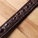 Ремень-автомат CROCODILE LEATHER 18171 из натуральной кожи крокодила Коричневый