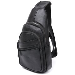 Стильна шкіряна чоловіча сумка через плече Vintage 20672 Чорний