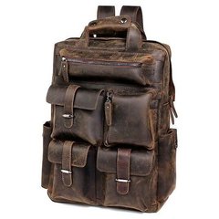 Рюкзак дорожній Vintage 14709 шкіряний Коньячний