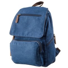 Компактный женский текстильный рюкзак Vintage 20197 Синий