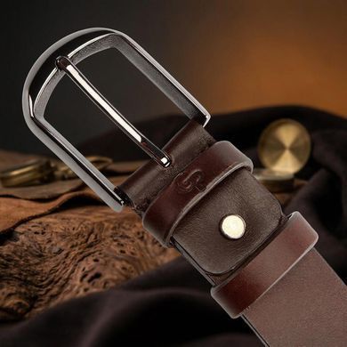 Ремінь чоловічий GRANDE PELLE 00245 під штани Коричневий