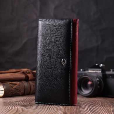 Вместительный кошелек для прекрасных женщин из натуральной кожи ST Leather 22517 Разноцветный
