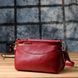 Женская сумка с твердым дном из натуральной кожи Vintage 22982 Красный