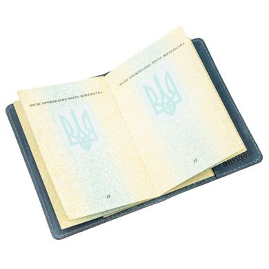 Обложка на паспорт Shvigel 13956 кожаная матовая Cиняя