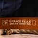 Ремень для мужчин в стиле милитари из натуральной кожи Grande Pelle 21478 Коричневый