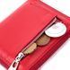 Кожаный женский кошелек на молнии с металлическим логотипом производителя ST Leather 19484 Красный