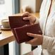 Елегантний гаманець для жінок з монетницею із натуральної шкіри ST Leather 23107 Бордовий