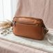 Вместительная сумка для женщин с карманами из натуральной кожи Vintage 22601 Коричневая