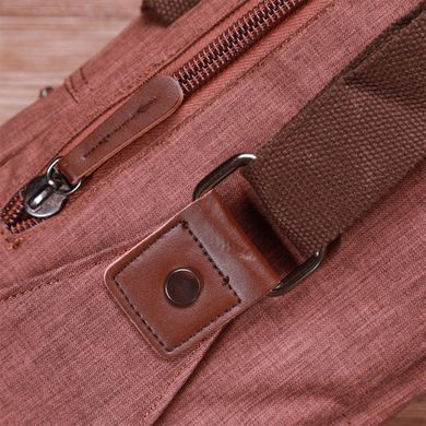 Плечева сумка для чоловіків із щільного текстилю Vintage 22186 Коричневий