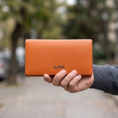 Женский кошелек с RFID-защитой из гладкой матовой натуральной телячьей кожи Tony Perotti 20952_1 (2770+rfid arancio) Оранжевый