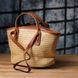Вместительная женская сумка на лето из качественного текстиля Vintage sale_15137 Коричневый