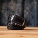 Ремінь-автомат CROCODILE LEATHER 18239 з натуральної шкіри крокодила Чорний