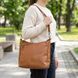 Жіноча сумка на два відділення з натуральної шкіри Vintage 23012 Коричневий